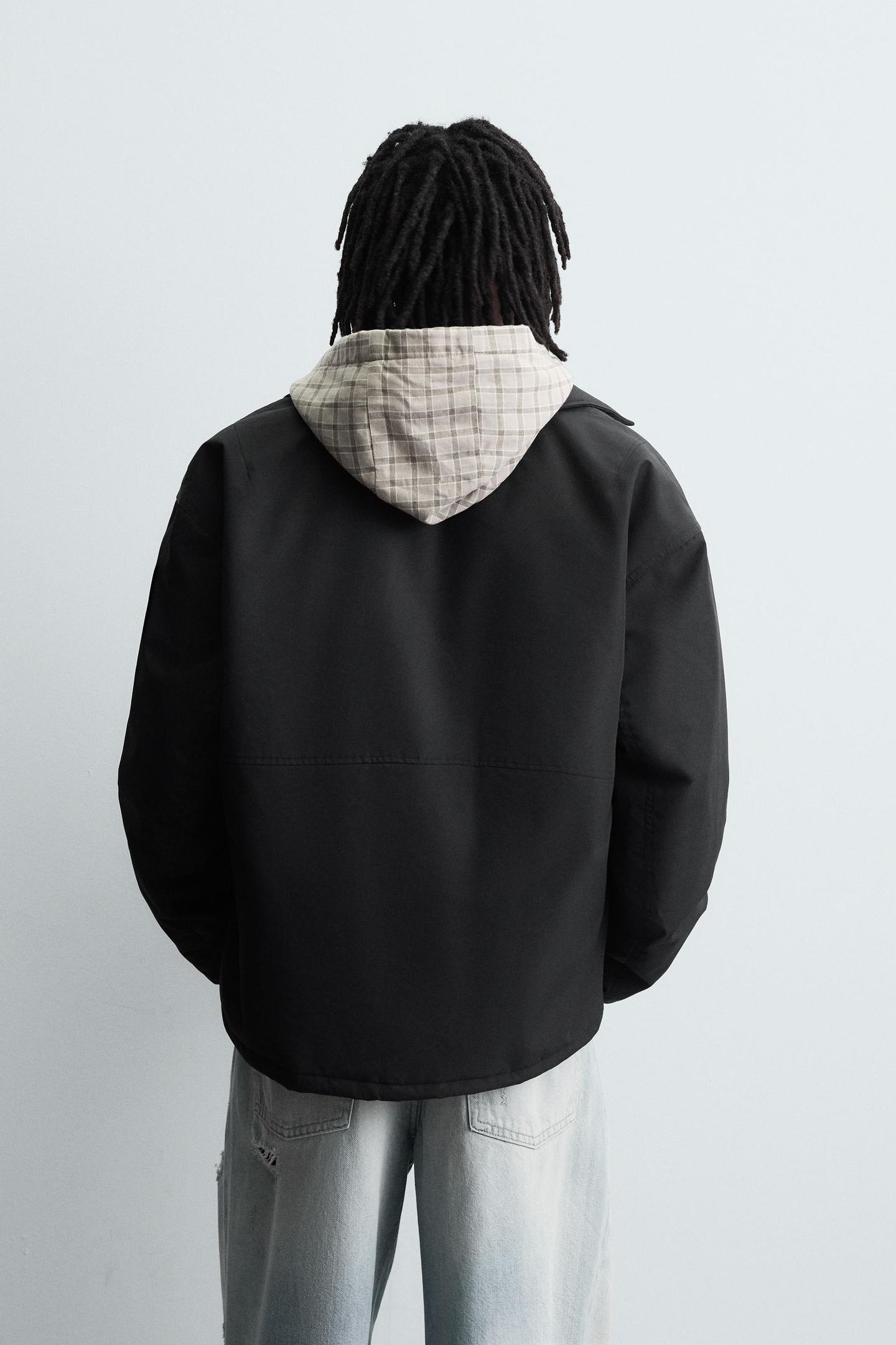 TECHNICAL QUILTED JACKET - BLACK