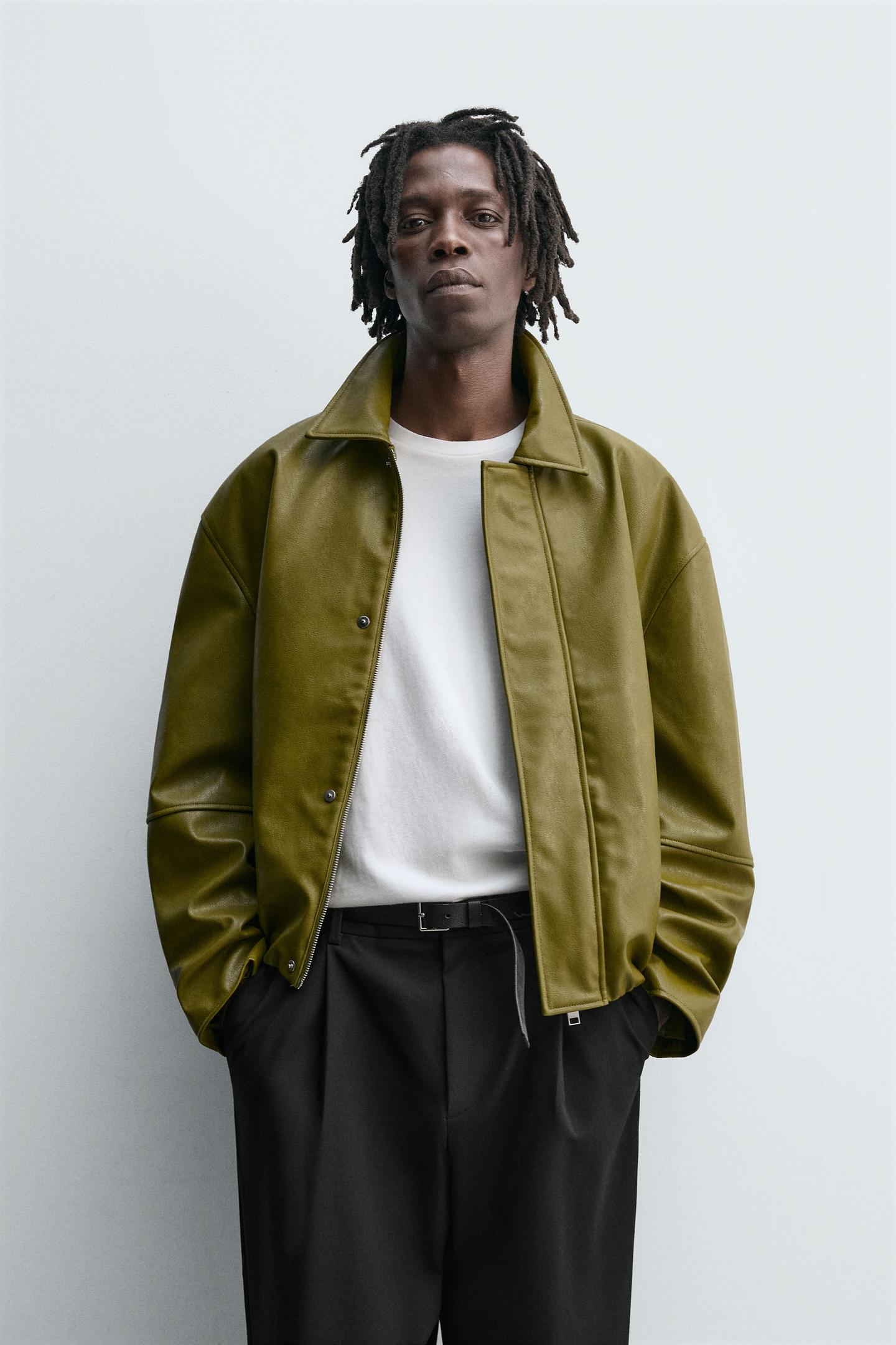 LEATHER EFFECT JACKET