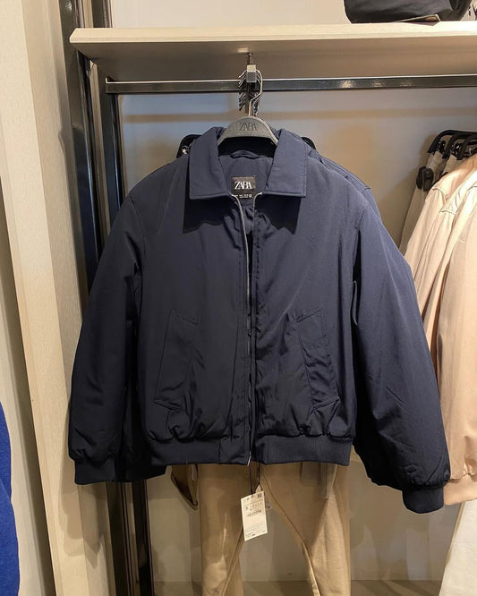 Waterproof Bomber Jacket - Navy