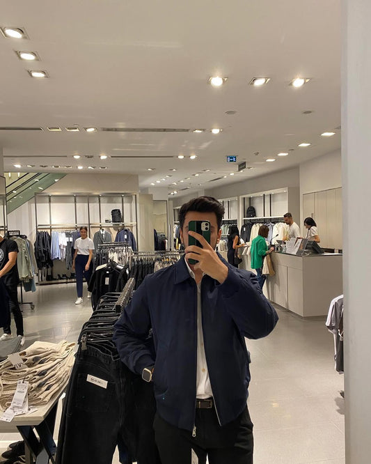 Waterproof Bomber Jacket - Navy