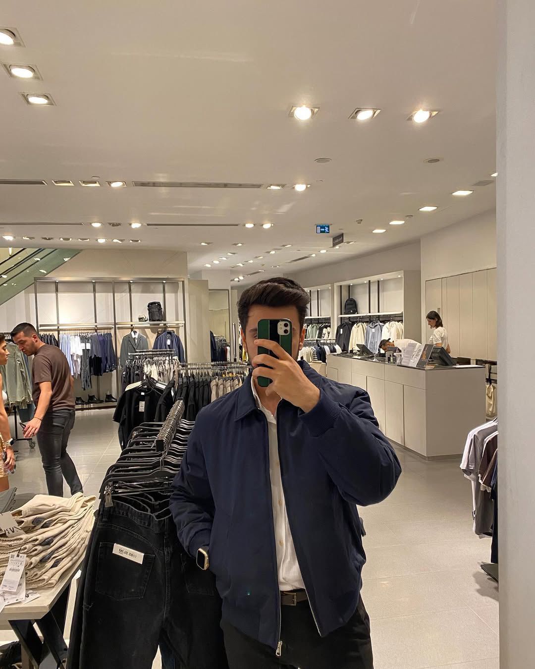 Waterproof Bomber Jacket - Navy